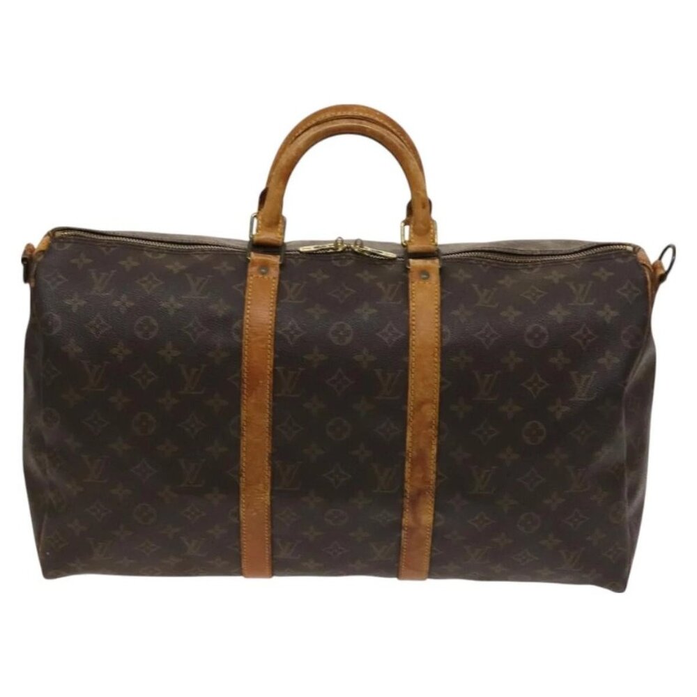 LOUIS VUITTON Monogram Keepall Bandouliere 50 Boston Bag M41416 LV Auth 128979 - Picture 3 of 16